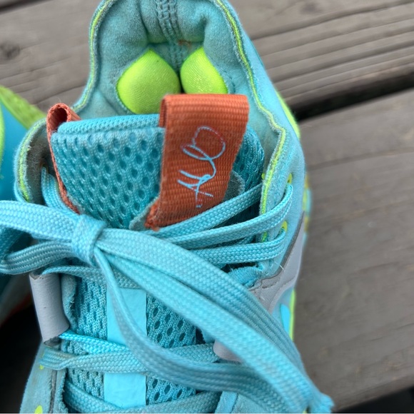 Adidas Harden Vol. 6 J “Pulse Aqua Solar Yellow” Kids Boost | Boys Size 3.5 - Picture 8 of 16